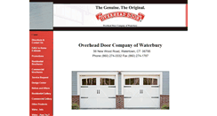 Desktop Screenshot of overheaddoorwaterbury.com