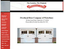 Tablet Screenshot of overheaddoorwaterbury.com
